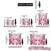 2pcs  Curtains Cute Snowman Pink Christmas Gifts Fashionable Chic Curtains Versatile Fabric Curtains Home Decor Perfect for