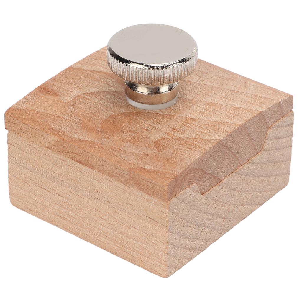 Wooden Sanding Block Abrasion Resistant Beech Edge Banding Polishing Sandpaper Holder Sanding Blocks Hand Made Leather