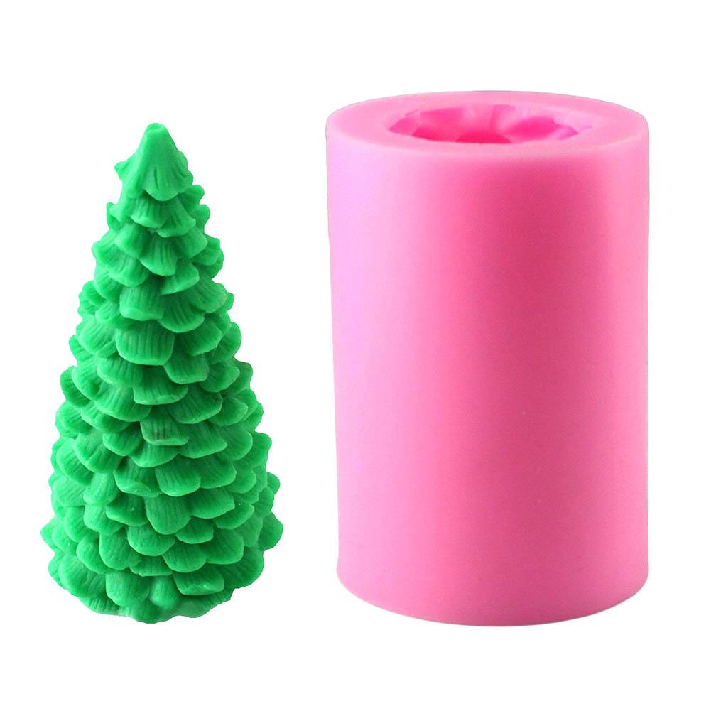 3D Silicone Christmas Tree Mould Baking Dessert Mould Christmas Tree Mould for Soap Candle