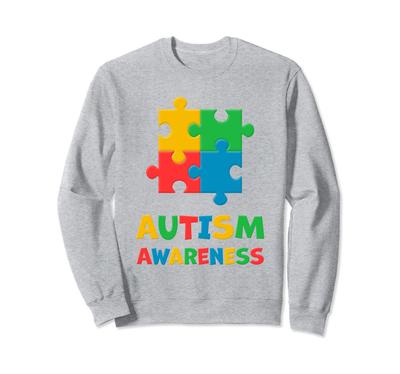 Autismus-Aufklärungstag Buntes Puzzleteil Sweatshirt