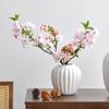 3Pcs White Cherry Blossom Artificial Flowers Spring Home Wedding Decor Table Centerpiece Flowers Pink Japanese Aakura Floral