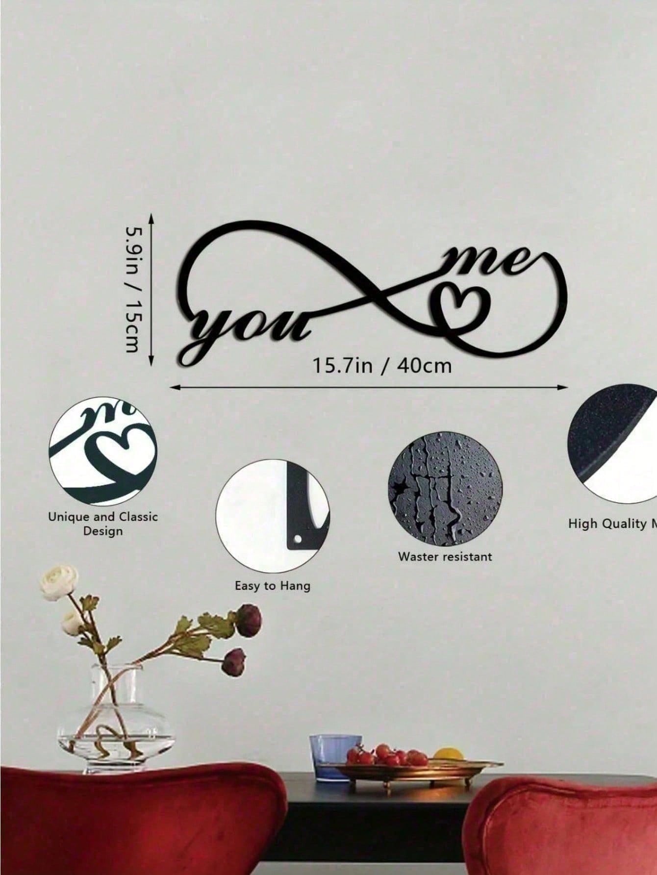 

Custom Gothic Metal Wall Decor Personalized Couples Gift Dark Romance Home Sign Wedding Anniversary Valentine Gothic Wall Art чорний