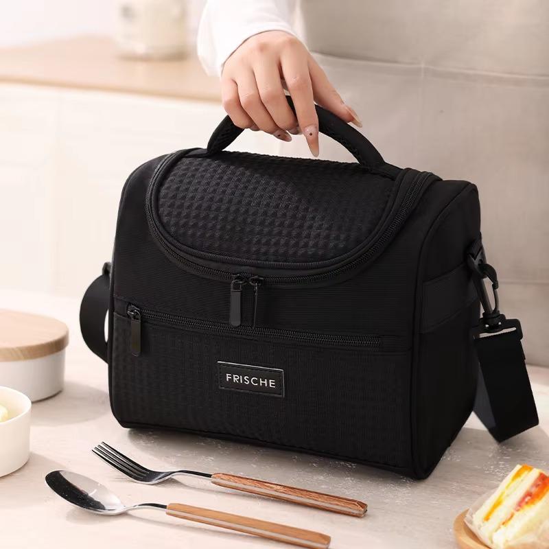 8.5L Large Capacity Tote Cooler Lunch Bags Portable Handheld Outdoor Picnic Office School Insulation Bag with Shoulder Strap