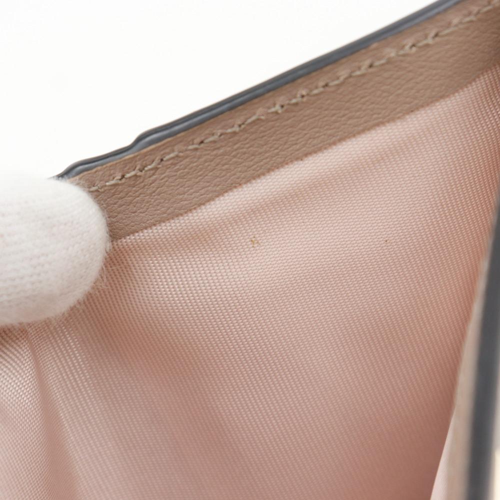 VALENTINO GARAVANI rockstud small wallet Bi-Fold Wallet WW2P0P39BOL beige Calfskin Women Used