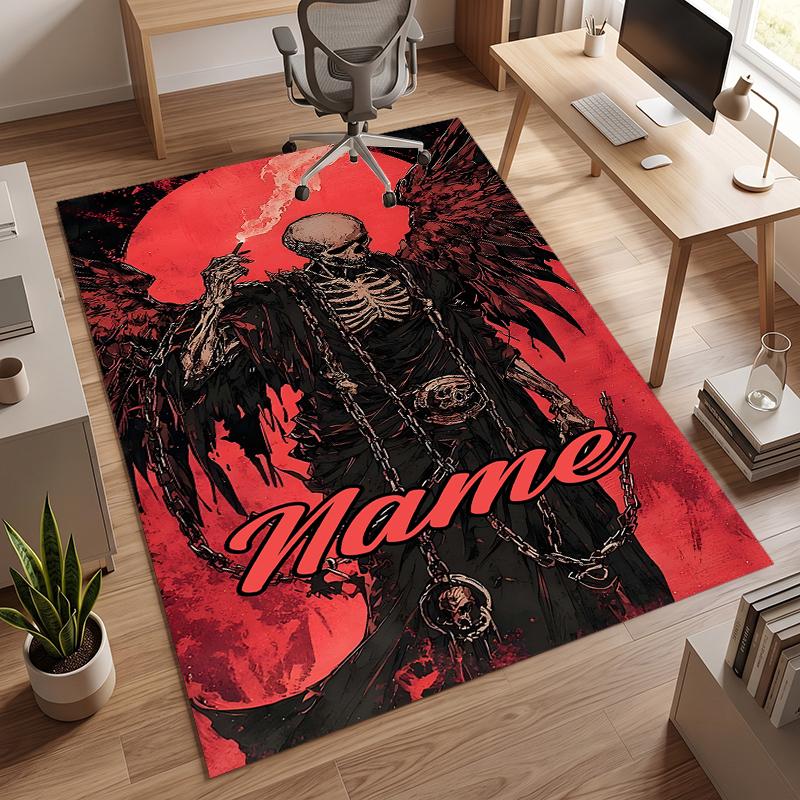 Dark Gothic (14) Personalized Name Office Carpet Stylish Decor for Living Room Bedroom Kitchen