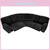 Velvet Lshaped Seven Piece Sofa Cover Set With Stretch Material For Corner Sectional Sofa