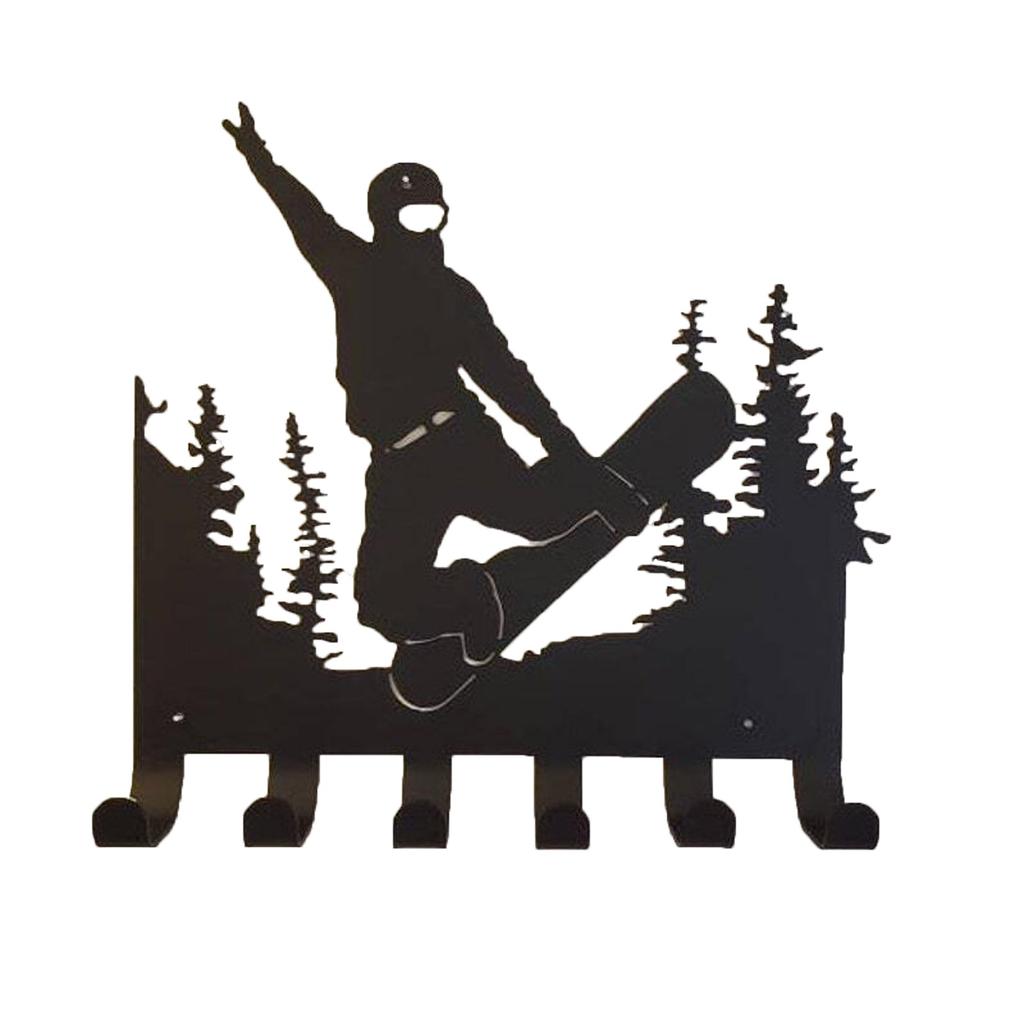 Ski Wall Decor Rack Home Decor Hook Key Wall Hanging Coat Hook Door Rack Hanger Wall
