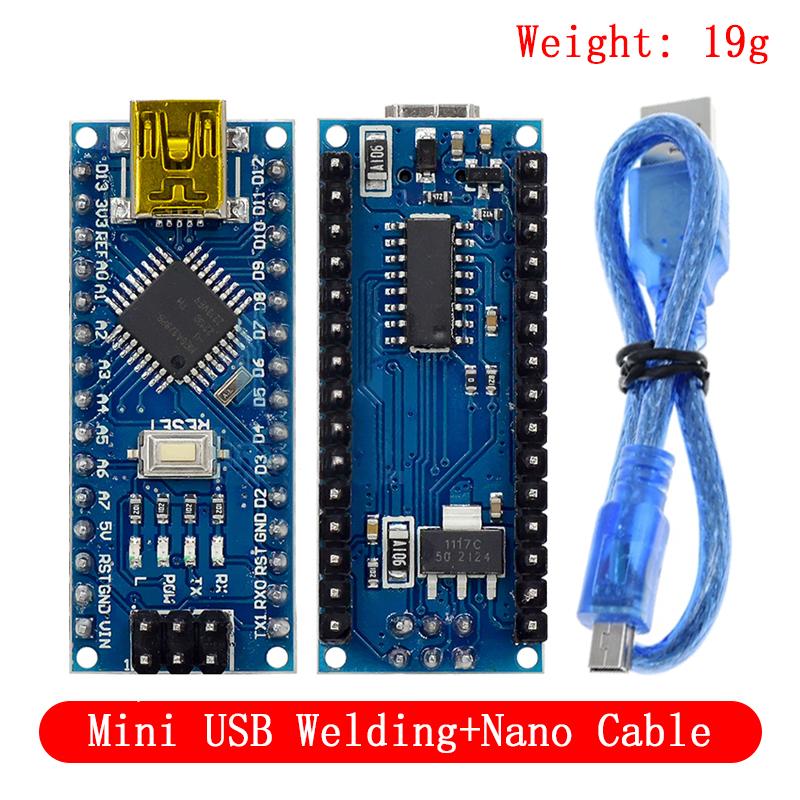 Mini / Typ-C / Micro USB Nano 3.0 Mit dem bootloader-kompatiblen Nano-Controller für Arduino CH340 USB-Treiber 16 MHz ATMEGA328P