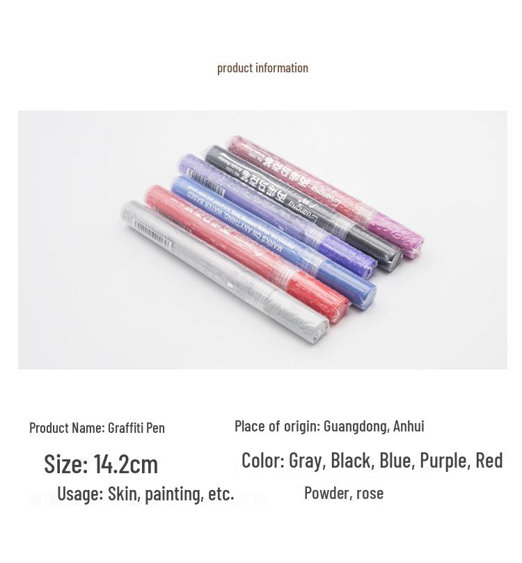 Couple's Erotic Graffiti Body Marker: DIY Erasable Pen for Intimate Body Art