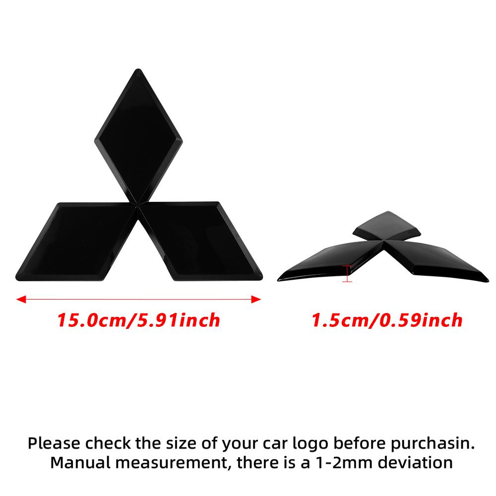 Car Logo Front Rear Stickers Decoration Badge Accessories For Mitsubishi 9 Ralliart ASX L200 Colt Outlander Pajero Lancer Cross