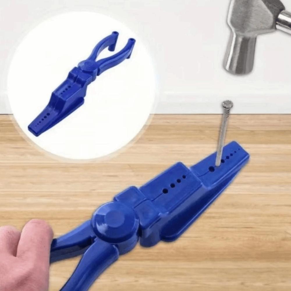 Plastic Sliding Joint Nail Holding Pliers Anti-Slip Nailing Auxiliary Clamp Hammering Nails