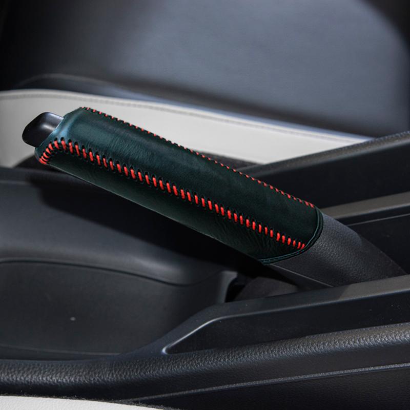 Skórzane przekładnie samochodowe osłona hamulca ręcznego dla Honda Civic Fit XRV Honda Accord CRV Inspire HR-V Crider Auto przekładnie hamulca ręcznego