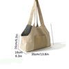 Breathable All Season Pet Carrier With Waterproof Pee Pad Portable Shoulder Bag For Small Dog Cat Outdoor Travel Car Use