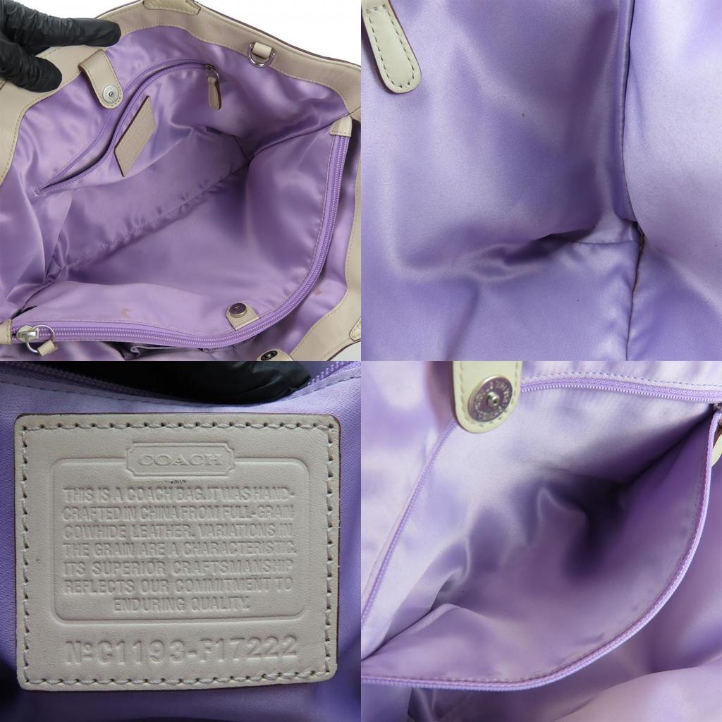 Gebrauchte COACH Tragetasche F17222 Leder Champagnergold 2WAY