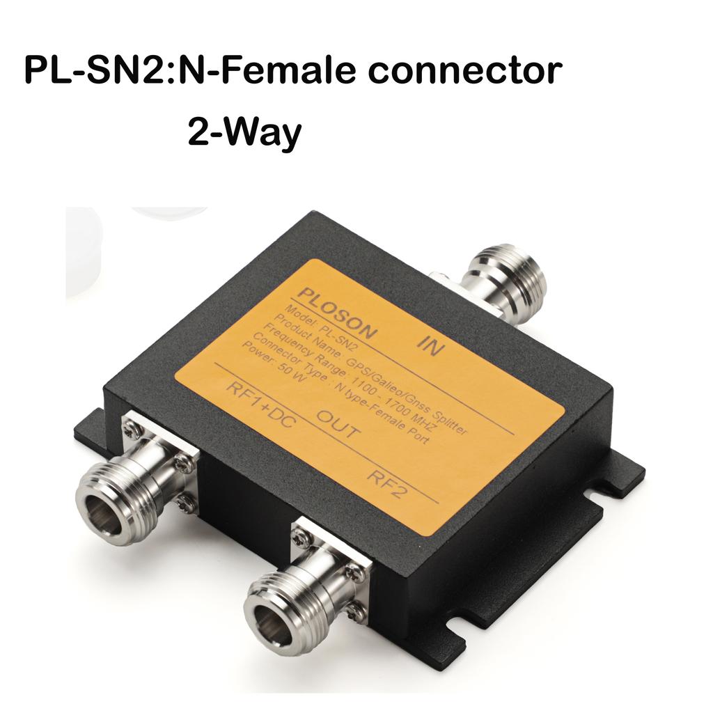 PLOSON GPS/Galieo/Gnss 2-Ways/3-Way/4-Way Antenna Power Splitter 1100-1700MHz GPS Antenna Splitter Divider for Ship Marine