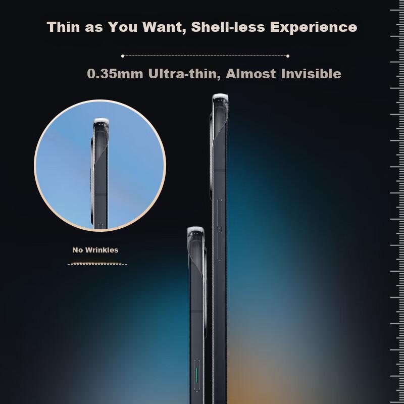 Phone Case for OPPO Reno9, OPPO Reno9 Ultra-Thin Fully Transparent Borderless Hard, Shockproof, Simple, Highly Transparent, Heat Dissipatio