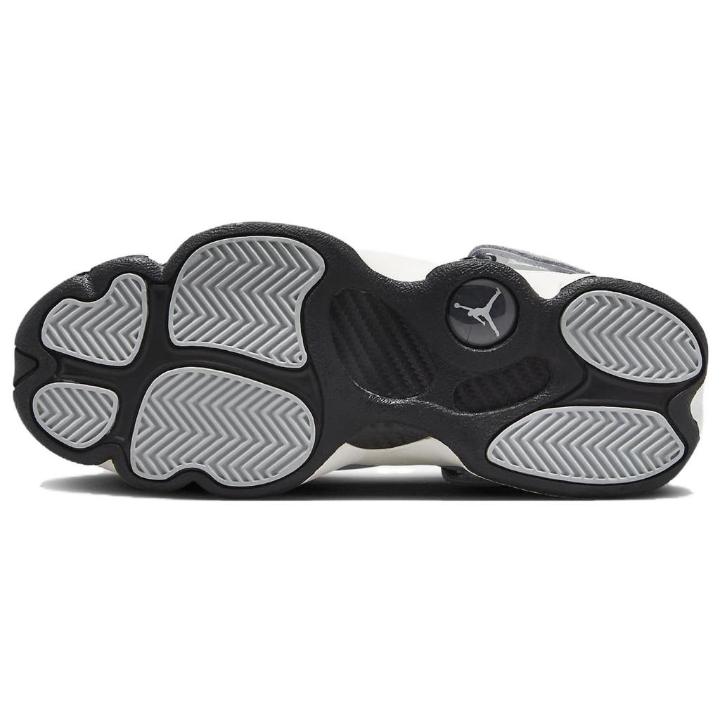 New Jordan Air Jordan 6 Rings Cushioning High Top Children's Basketball Shoes Gray White Teenagers FJ4651-077