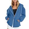 Women's Casual Sweatshirt Top Zipper Hoodie Jacket