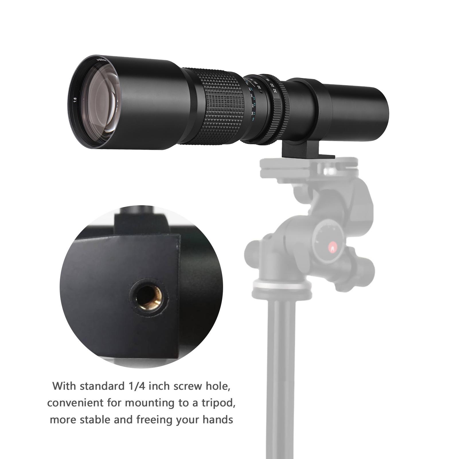 500 мм супертелеобъектив с ручным зумом F8.0-F32 диафрагмой и адаптерным кольцом — фото 6