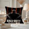 D-Duty-s Black Ops6 Cushion Cover Anti-dustmite Pillowcase Invisible Zipper Silky Short Plush Sofa Cushion Cover