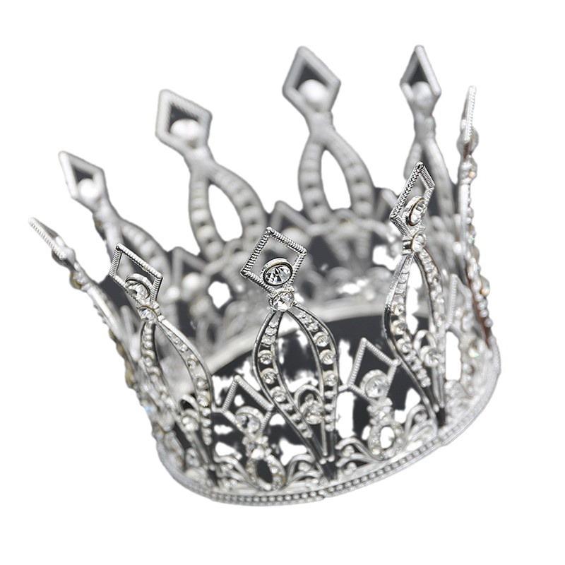 Coiffe de cuisson de gâteau anniversaire d'enfant couronne cercle complet adulte bijoux de mariée mariage décoration de gâteau perle