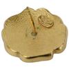 CHANEL 03P Camellia CC Logos earring yellow gold/black/whiteUsed