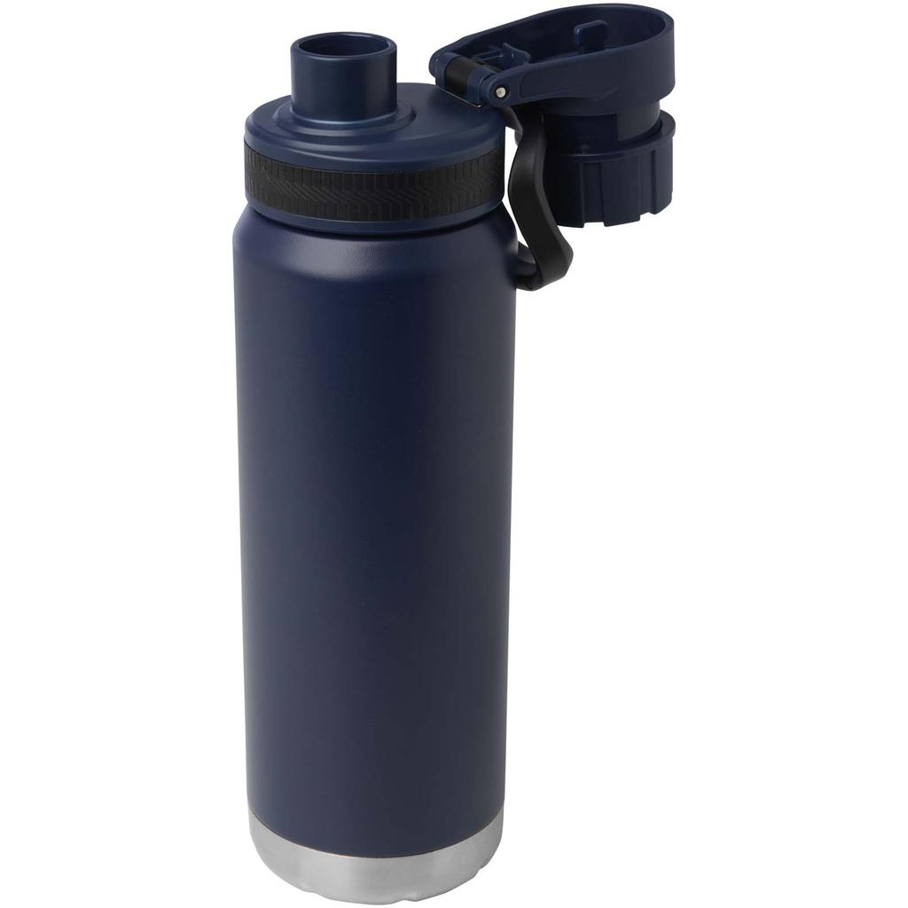 Bottle, 700 ml insulated copper en RCS-certified recycled stainless steel "Fortis" (segura for Carbonatar Navy Blue
