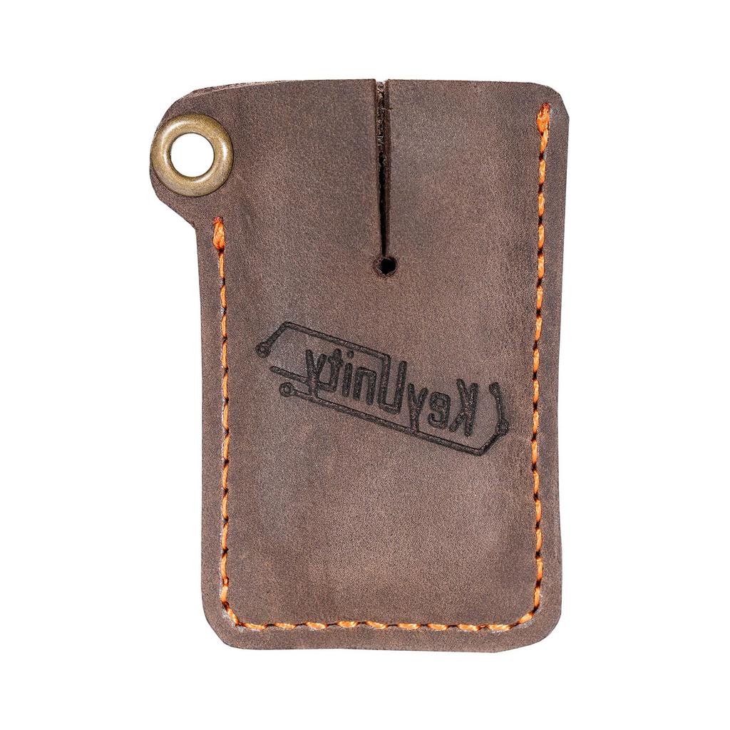 KeyUnity KA03 Leather Tool Convenient Genuine Leather Leather EDC Tool Genuine Fits Mini Mini Leather EDC Pocket Slip Bag, Storage, Packet, Mini-Sized