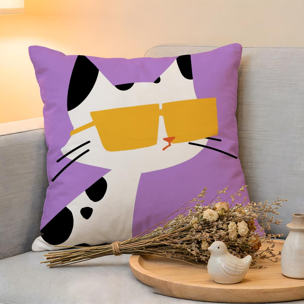 

Cushion Cover Linen SkinFriendly Soft Decorative Case For Sofa Home Decor Cartoon Animal Pillow cover 30x30cm