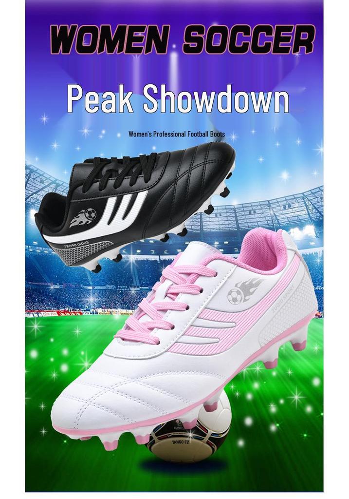 Chuteiras de Futebol TF com Tachas Profissionais para Meninas - Crianças e Adolescentes - Sapatos de Treino Indoor