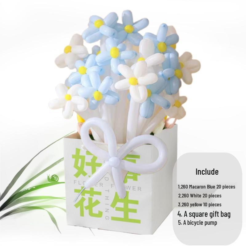 DIY Lily & Sunflower Balloon Kit: Wind Chime & Daisy Weaving