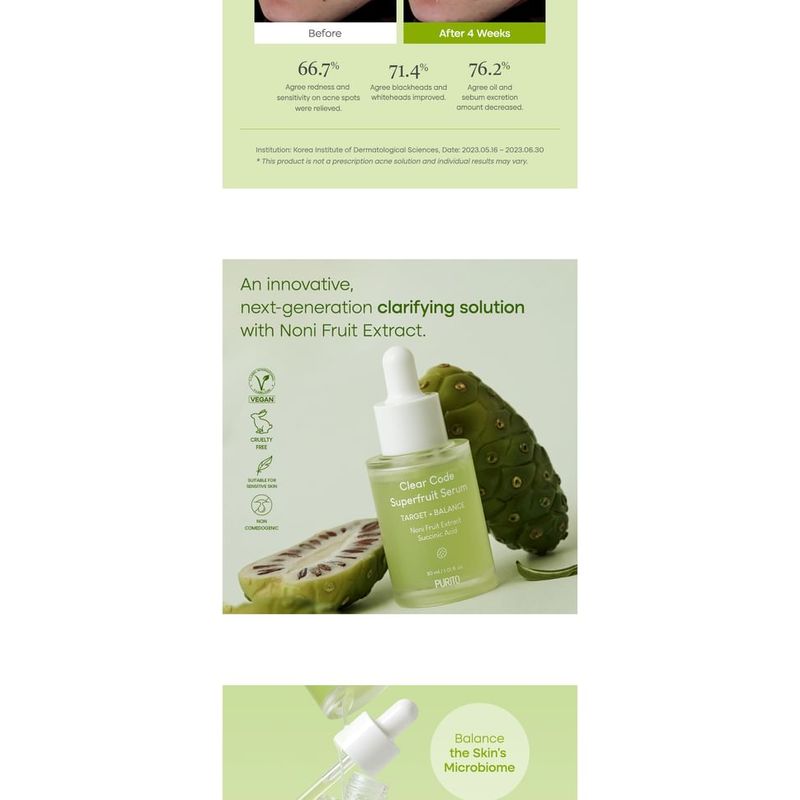 Purito SEOUL - Clear Code Superfruit Serum