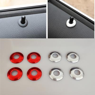 4Pcs Car Door Lock Knob Grommet Ferrule Covers Trim For BMW Z3 E36 3 Series E90 F30 F31 320 328 335