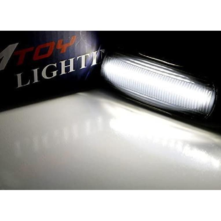 Smoked Lens White LED Front Side Marker Lights For Range Rover Sport LR2 LR3 LR4