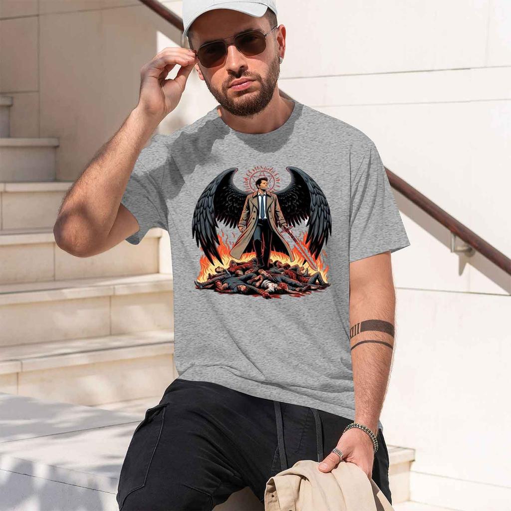 New Supernatural Printing T Shirts Unisex Fashion Short Sleeve T Shirt Summer Casual Loose Tshirt 2026 New Model