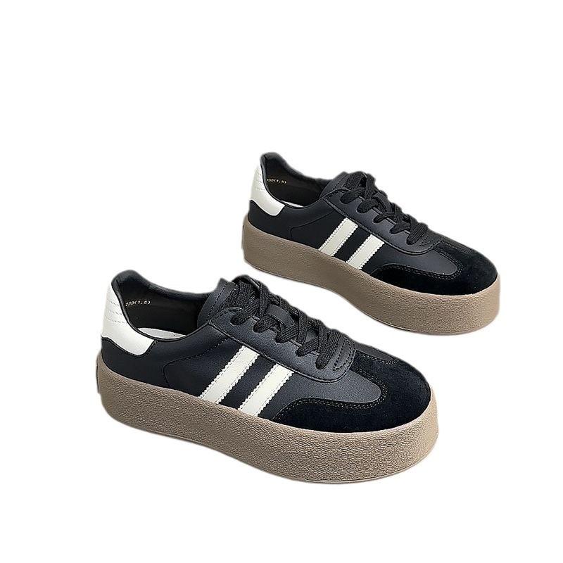 Campus platform casual board shoes spring new women's shoes round head breathable versatile sports shoes