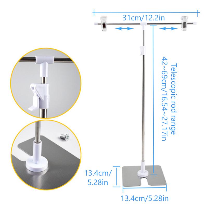 

Стойка для фона Po Реквизит для фона Косметическая подставка для плаката Для студийной съемки Фоновая бумага T-образная рама Аксессуары для фотографии