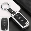 For Volkswagen Polo Golf 4 5 6 7 MK7 Tiguan Mk2 Jetta Bora T-ROC T-CROSS Scirocco Galvanized Alloy+Silicone Car Remote Key