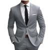 Giacca da smoking nera da uomo slim fit a un bottone per la primavera