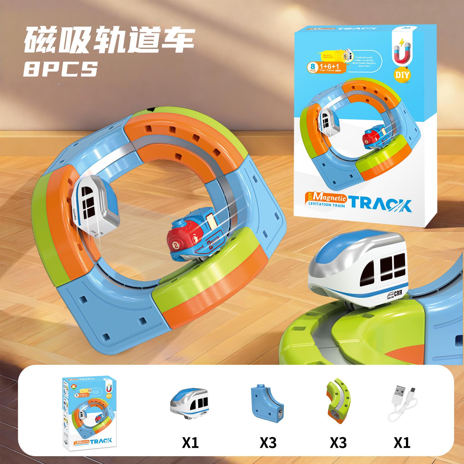 

Non-Toxic Train Track Rubik S Cube Set Children Diy Assembly Of Electronic Railway Tracks Train Building Blocks Puzzle Toy Christmas Gift