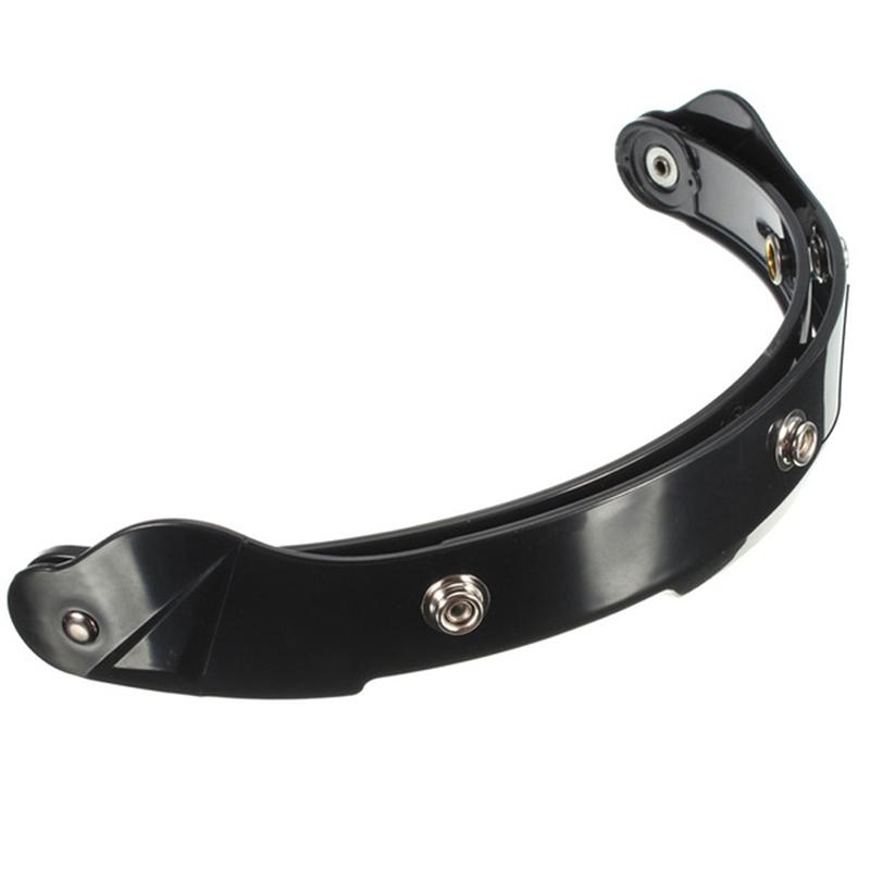 Black Adapter Flip Up Base Attachment For Motorcycle Bubble Shield Visor Mask