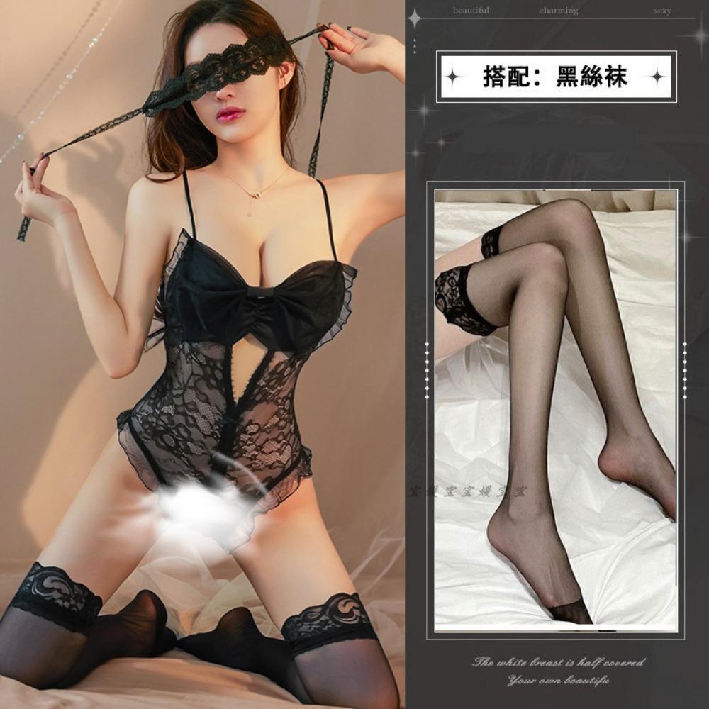 Sexy Lingerie Clothes Small Breasts Open Crotch Women's Uniform Temptation Pajamas Passion Plus Size Suit