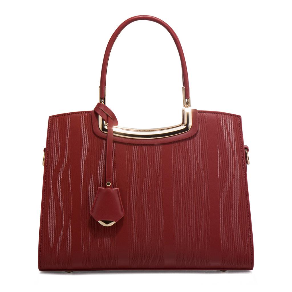 Middle-aged women's mother's bag, elegant handbag for weddings, high-end large-capacity red bag for mother-in-law at the wedding