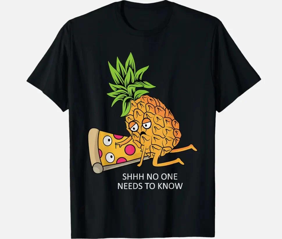 

Pineapple Belongs On Pizza Lover Funny Food Pun Unisex T-Shirt S
