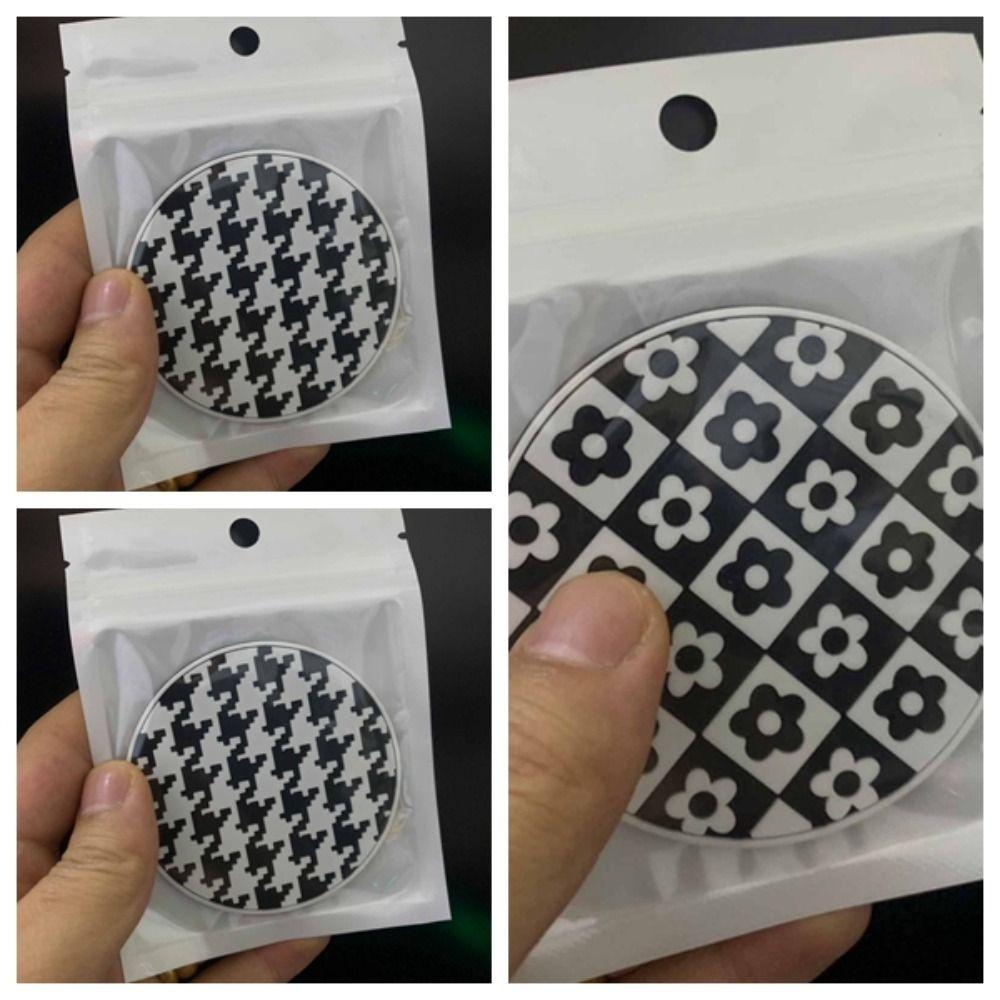 Houndstooth Auto Cup Holder Heat Resistance Water Cup Cushion Car Mug Coaster  Decor Accessories