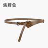 Women'S Leather Belt Retro Pin Buckle Belt Women'S Cowhide Fine Belt Women'S Decorative Dress