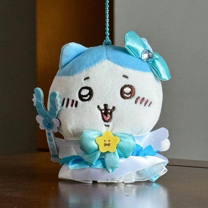 Jiyi Magical Girl Plush Keychains – Hachiware Usagi Momonga Kurimanju – Kawaii Charm Dolls For Gifts Anime Collector