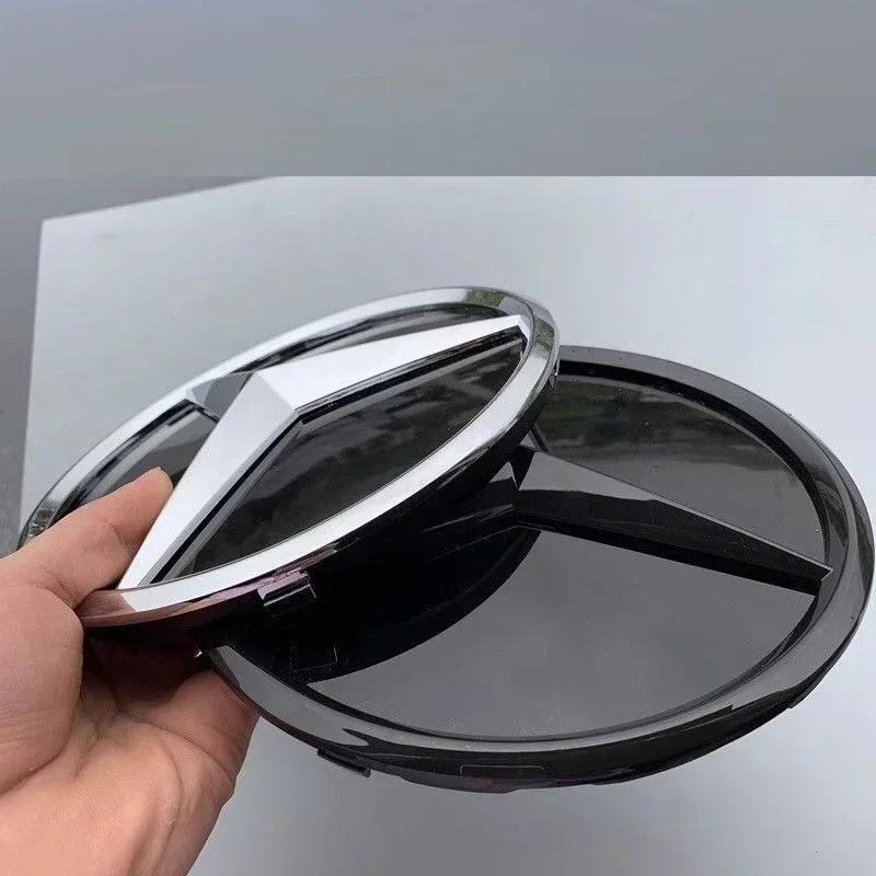 Car Sticker Benz Hot 2026 For Benz 185mm 3D ABS logo The front grille star logo badge mirror bottom For Mercedes-Benz W164 ML-cl