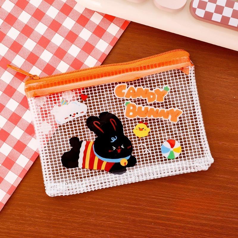 

Cute Black Sugar Rabbit Coin Purse, Student High Appearance Level, Portable Pocket Storage Bag, Cartoon Transparent Mouth Red Envelope Running Rabbit