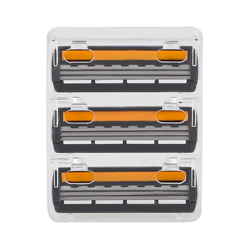Jierui Stainless Steel Triple-Layer Razor Blades Manual Shaver for Men